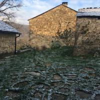 Cour et jardin, sous la neige