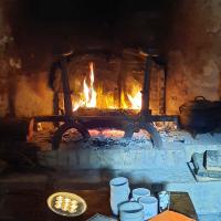 Feu dans la cheminée par Isabelle Morelli